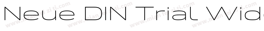 Neue DIN Trial Wide Light字体转换